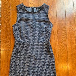 Banana Republic Blue Hounds tooth Dress - 00P